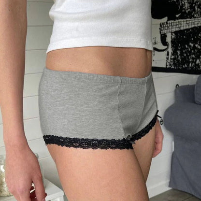 Women's Lace Bow Casual Shorts