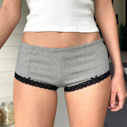 Women's Lace Bow Casual Shorts