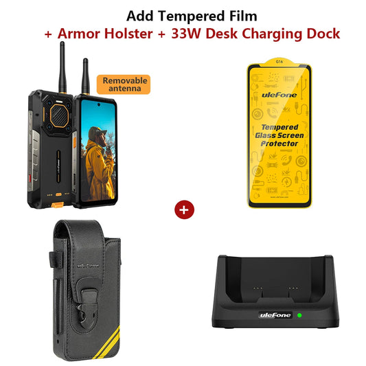 【World Premiere】Ulefone Armor 26 Ultra Walkie Talkie 5G Rugged Phone 120W 15600mAh 200MP+64MP +50MP NFC Waterproof Smartphone