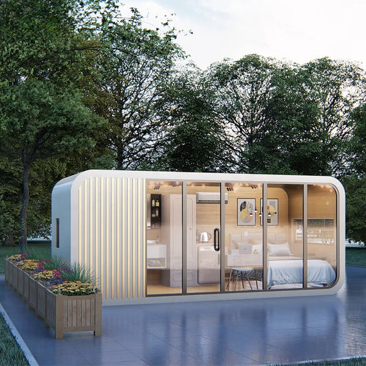 20ft/40ft luxury prefabricated house modular prefab tiny homes container apple cabin hotel  prefabricadas houses