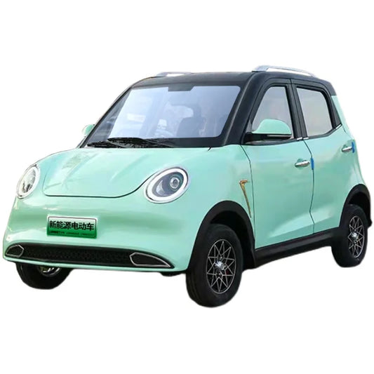 Smart 4 seat electric car Electric new solar mini car for adult four wheel rickshaw vehicle with 3 passenger seats