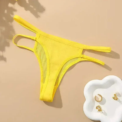 CINVIK Thin Mesh Sexy Thongs Transparent Women Underwear